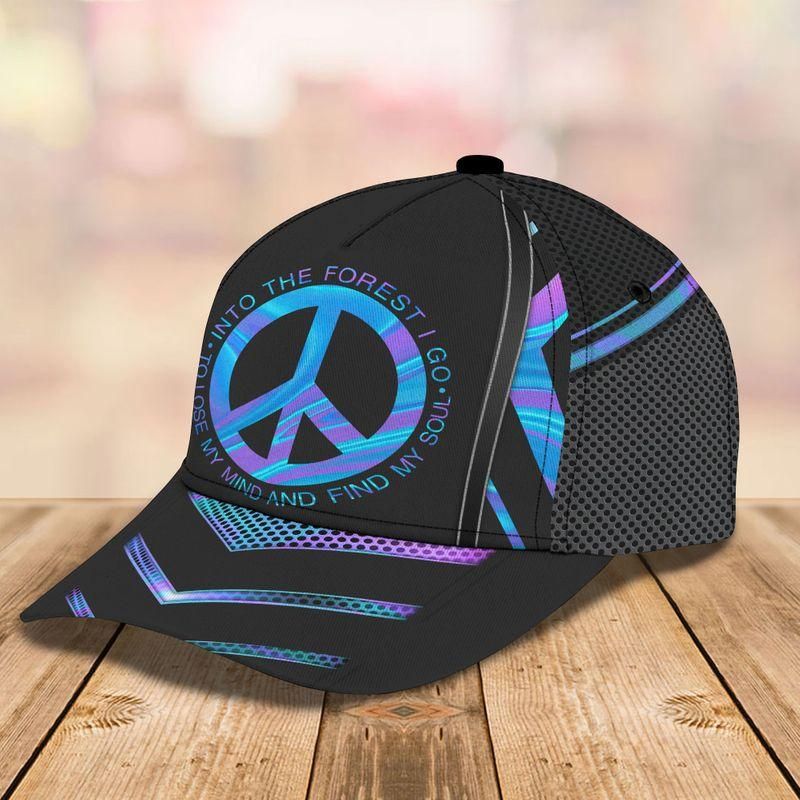 Hippie And Into The Forest I Go Classic Cap Baseball Cap Trucker Hats Custom Hats Gifts For Men & Women