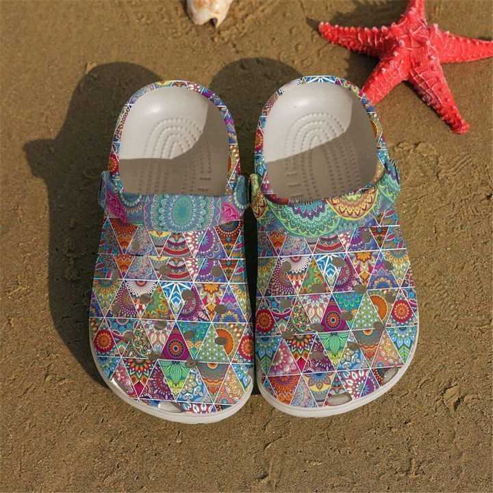 Hippie Bohemian Pattern clog Shoes