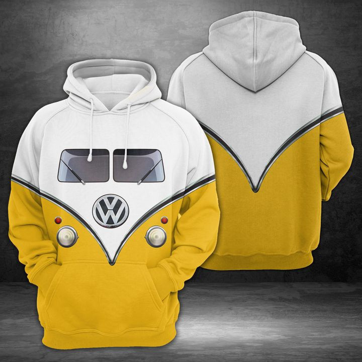 Hippie Bus 3D All Over Print Hoodie, Zip Hoodie