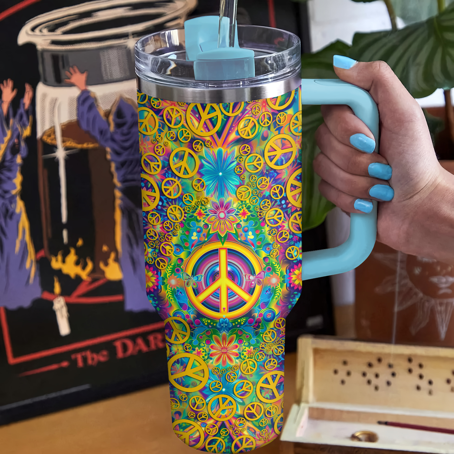 Hippie Dream Van Custom Stanley Cup 40 oz 30 oz Tumbler With HandleTVC2301724