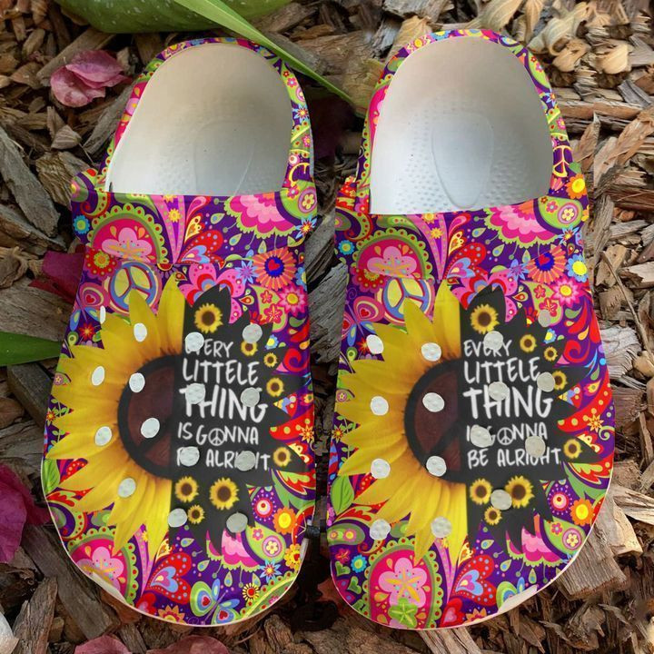 Hippie Everything Is Gonna Be Alright clog Shoes