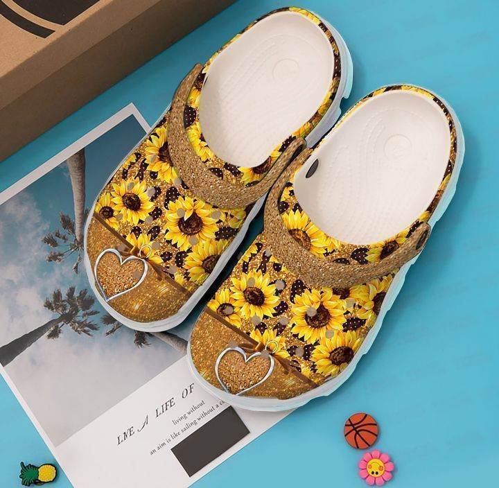 Hippie Love Sunflower clog Shoes
