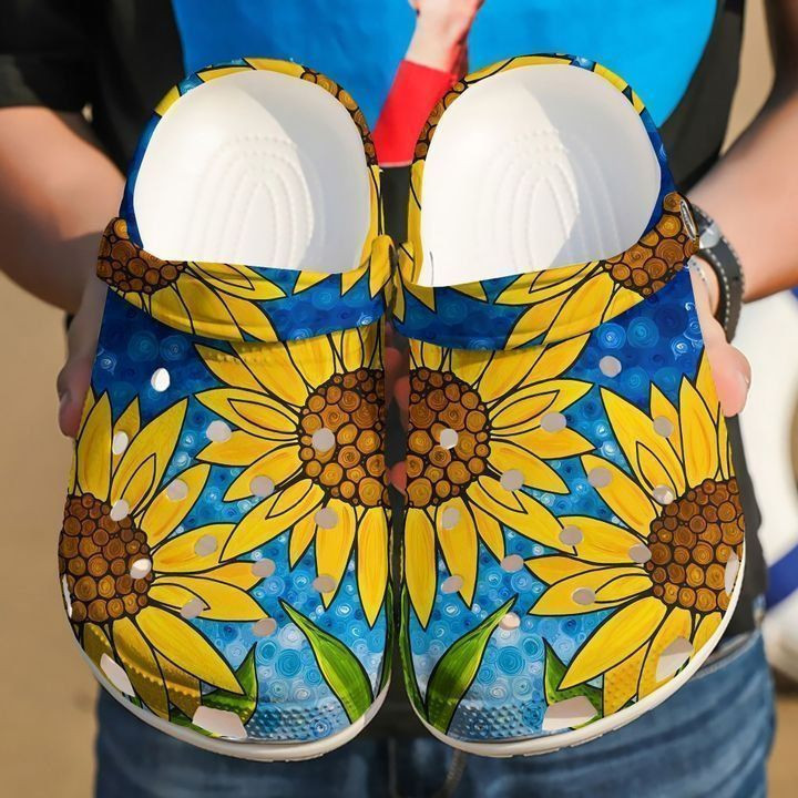 Hippie Love Sunflowers Classic Clogs Shoes