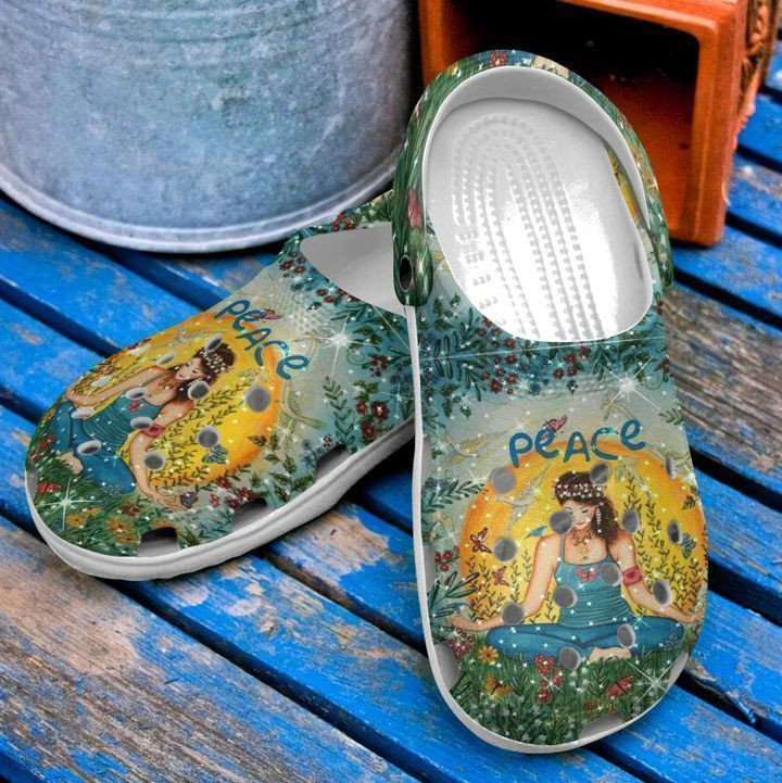 Hippie Peace clog Shoes