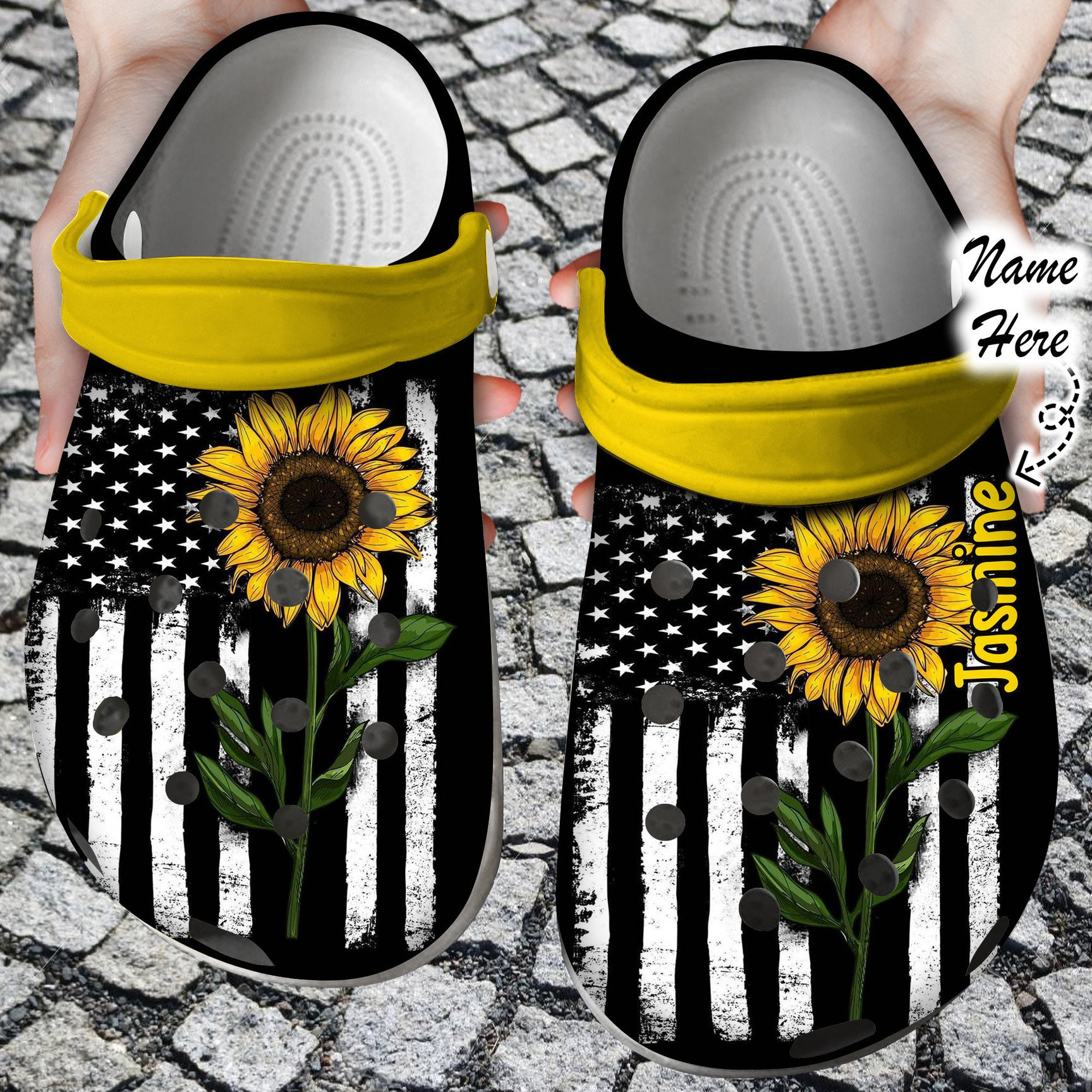 Hippie Personalized Flower Girl clog Shoes Hippie