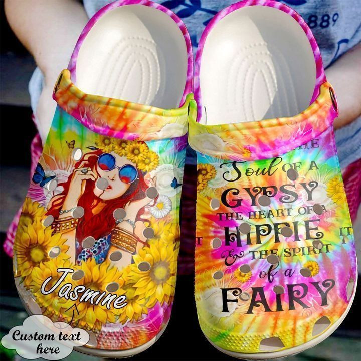 Hippie Personalized Soul Of A Gypsy Classic Clogs Shoes