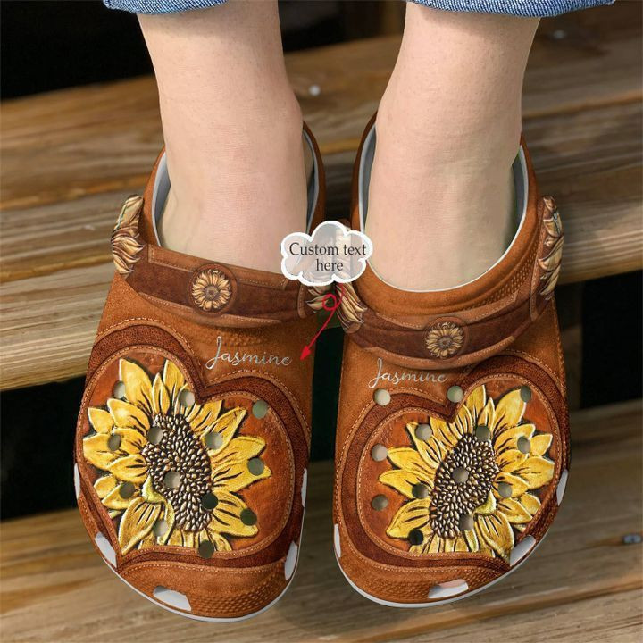 Hippie Personalized Spirit Flower Clog Shoes