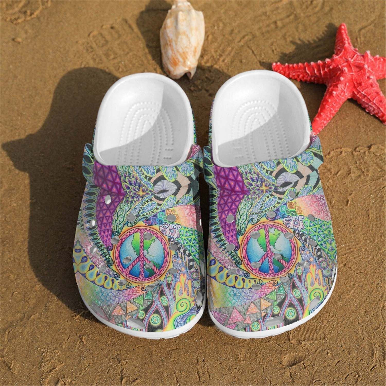 Hippie shoes Crocs Crocband Clogs Shoes For Men Women