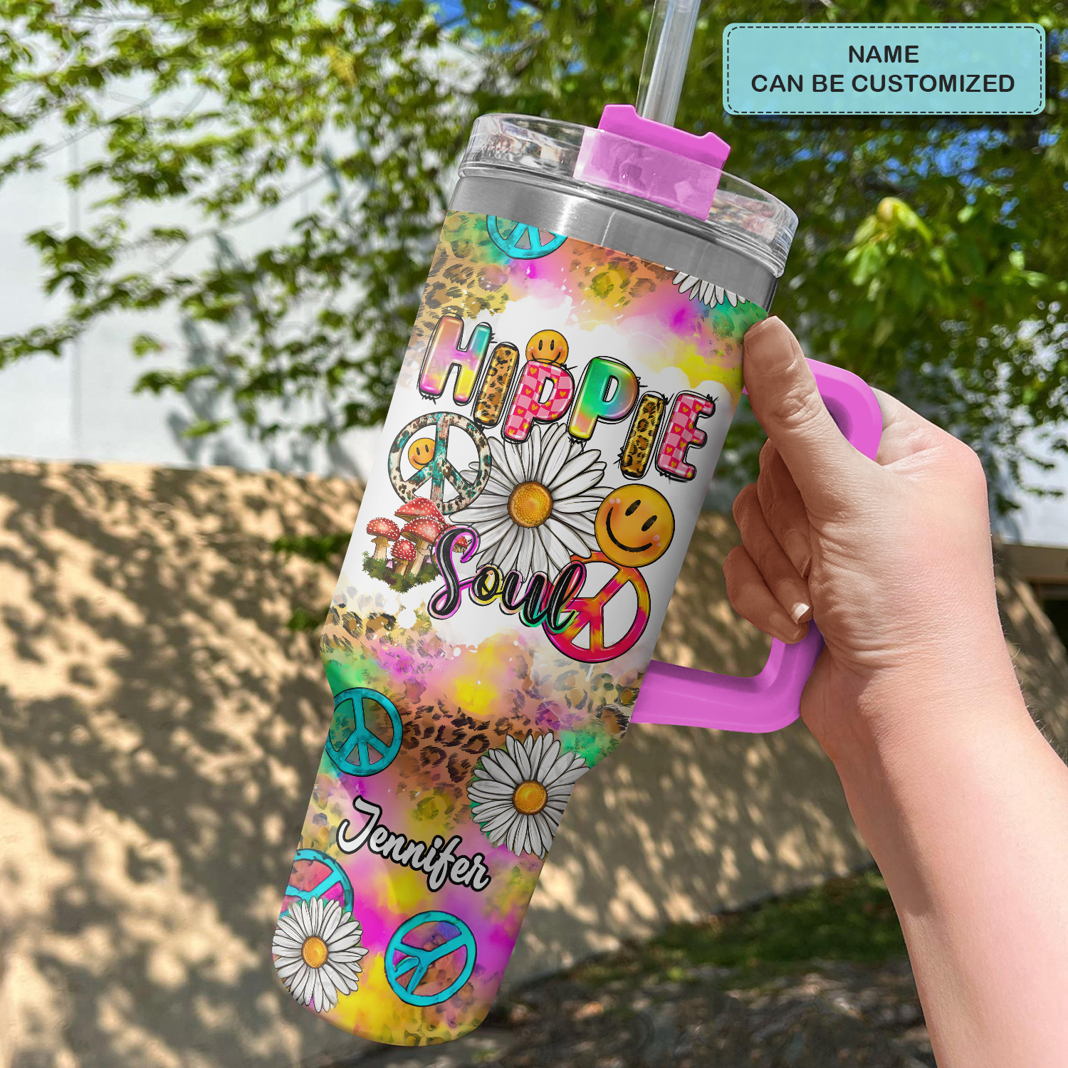 Hippie Soul Van Custom Stanley Cup 40 oz 30 oz Tumbler With HandleTVC2301724