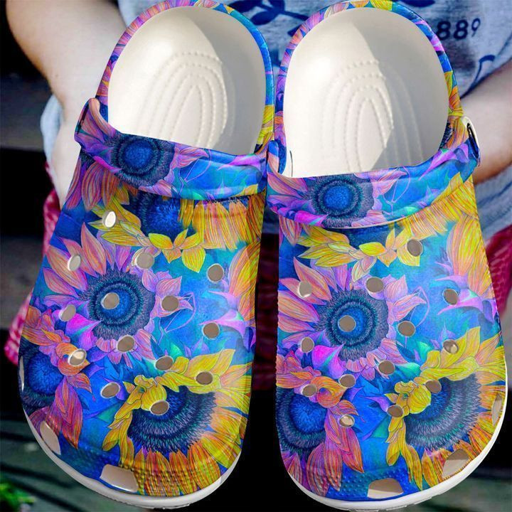 Hippie Sunflower Classic Clogs Shoes