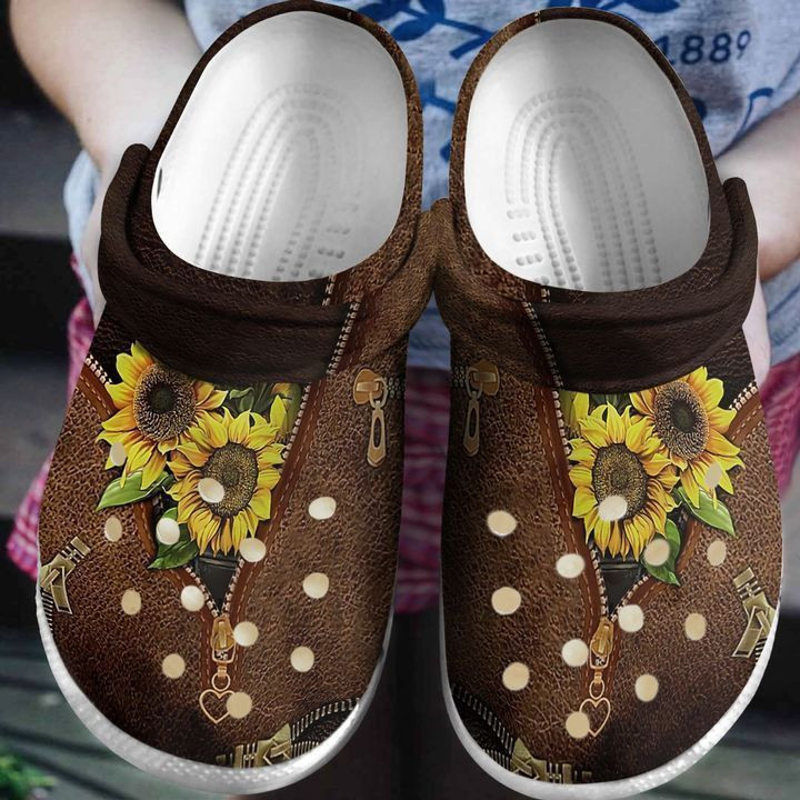 Hippie Sunflower Lover Rubber clog Shoes Comfy Footwear