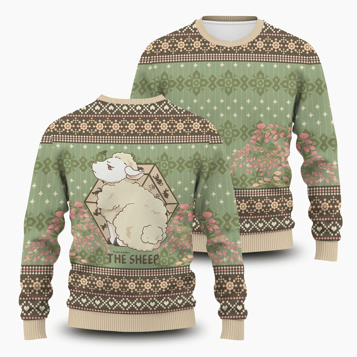 Hiro The Sheep Ugly Christmas Sweater Adult 3D Funny Matching for family