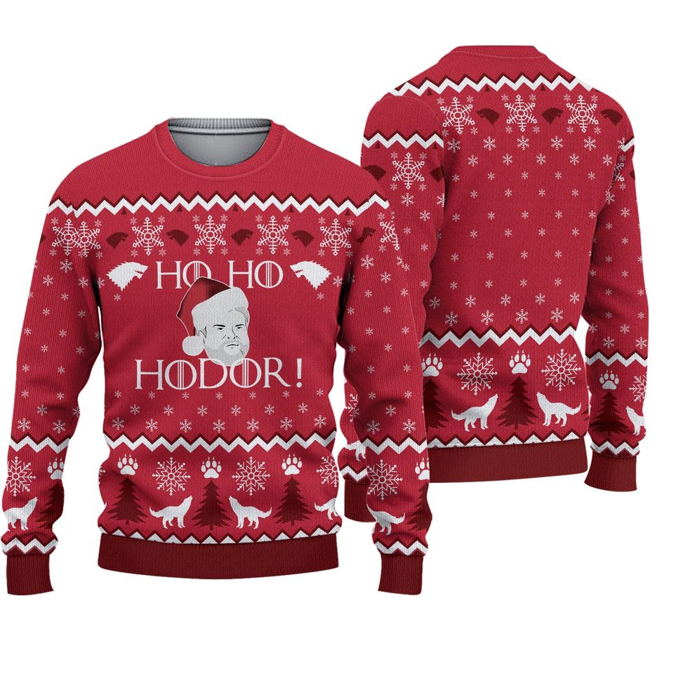 Ho! Ho! Hodor! Christmas Christmas 3D Sweater
