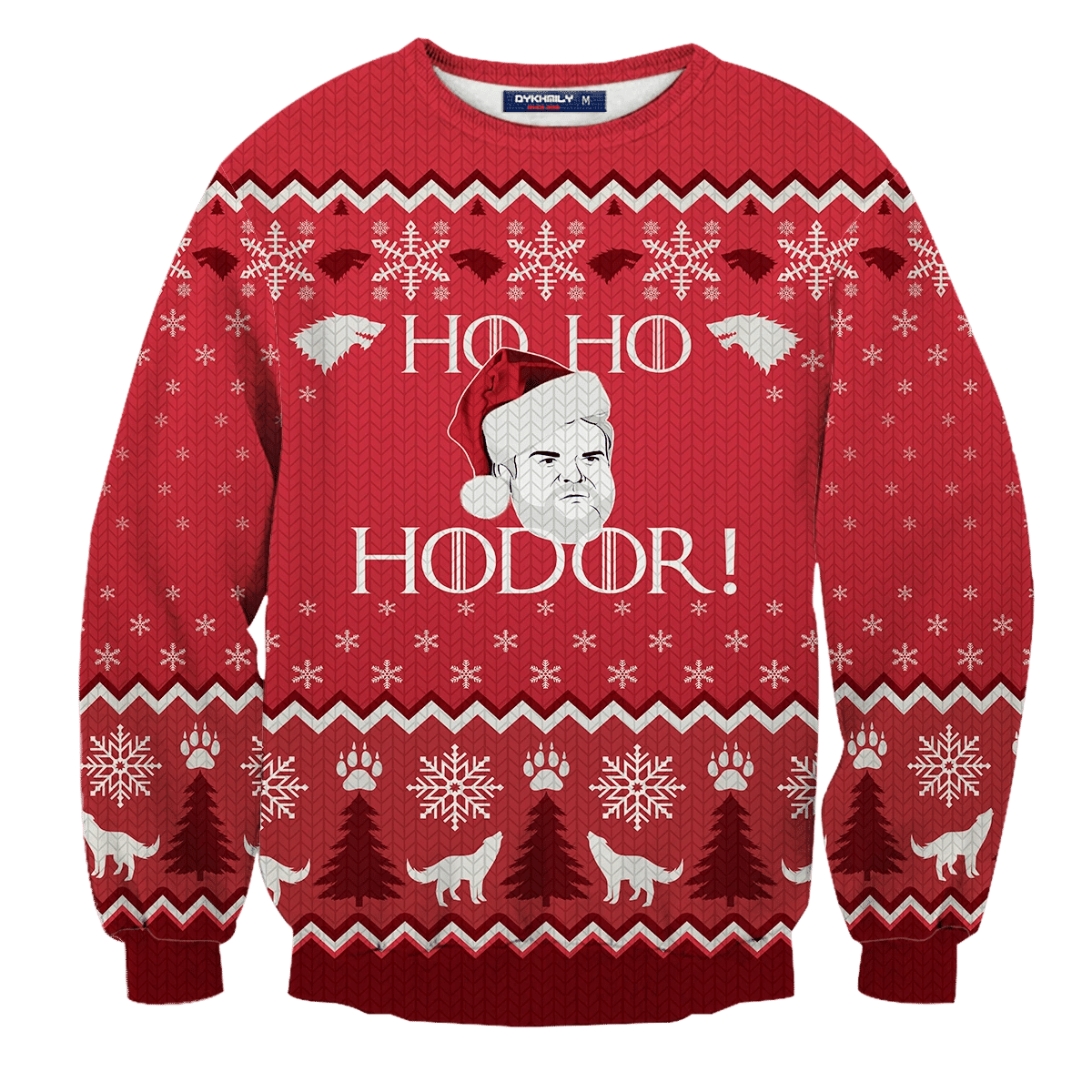 Ho! Ho! Hodor! Ugly Christmas Sweater Adult 3D Funny Matching for family