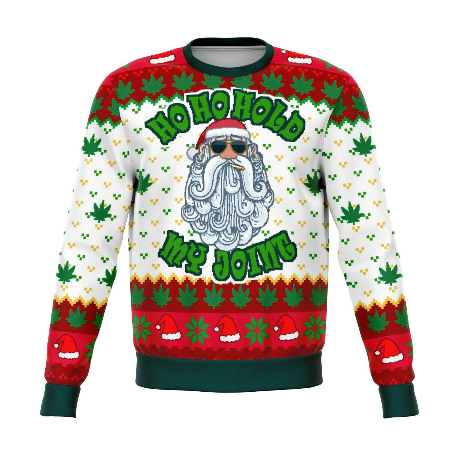 Ho Ho Ho Ho My Joint Dank Ugly Christmas Sweater Adult 3D Funny Matching for family