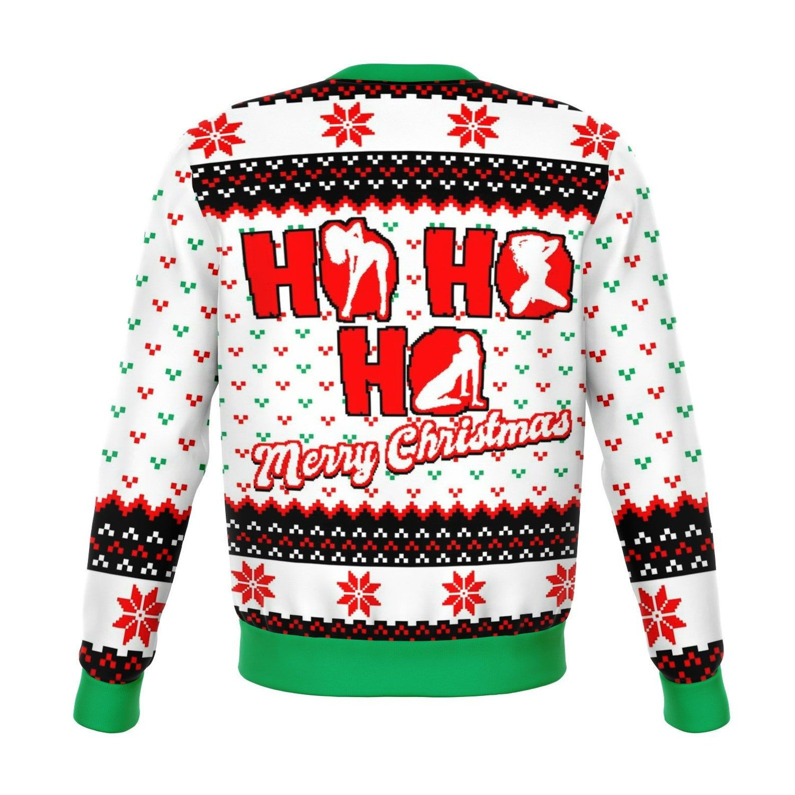 Ho Ho Ho Ugly Christmas Sweater Adult 3D Funny Matching for family