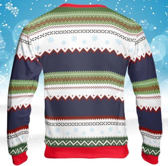 Ho Ho Holy I Need A Beer Winee And My Pet, Custom Photo Ugly Christmas Sweater - Image 8