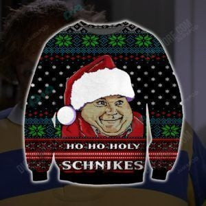 Ho Ho Holy Schnikes Knitting Ugly Christmas Sweater Adult 3D Funny Matching for family