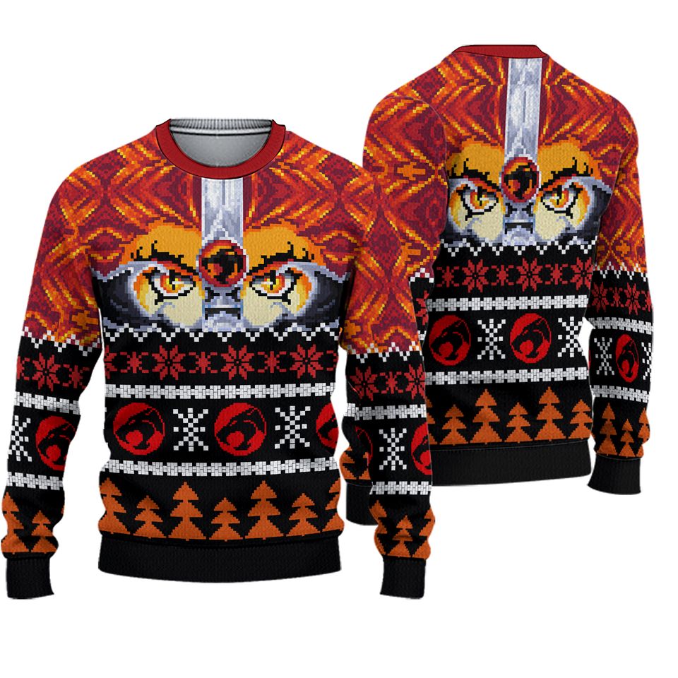 Ho Ho Hooo Holiday Thundercats Ugly Christmas Sweater