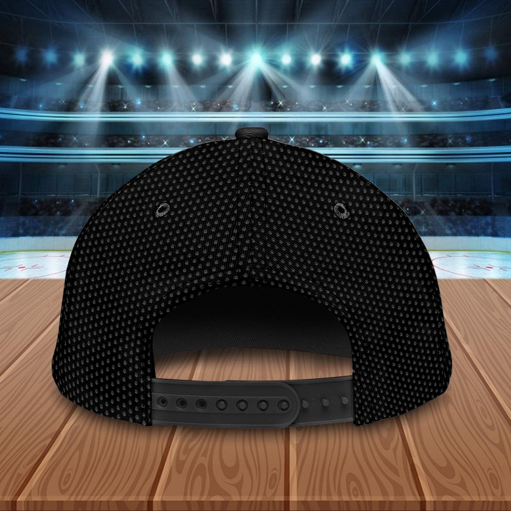 Hockey Badge Hockey Personalized Classic Cap, Personalized Gift for Hockey Lovers Trucker Hats Custom Hats Gifts For Men & Women