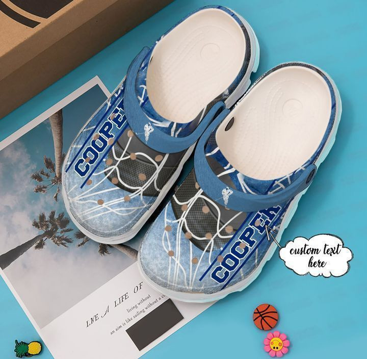 Hockey Personalized Blue Ice Clog Shoes