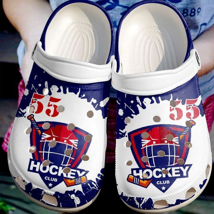 Hockey Personalized Ice Lover Club clog Shoes