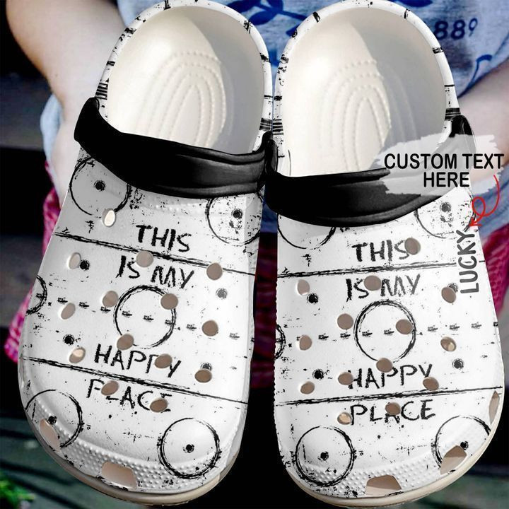 Hockey Personalized My Happy Place Clog Shoes