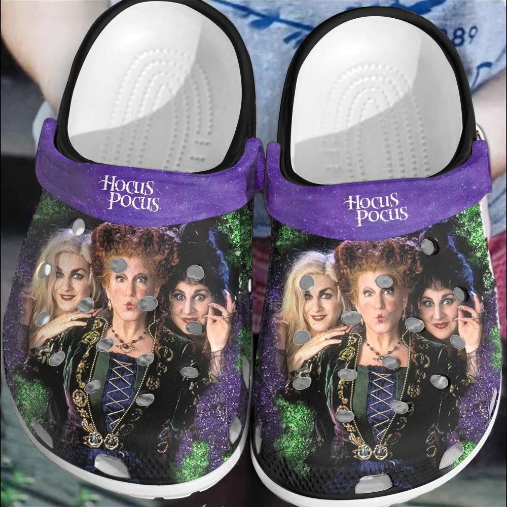 Hocus Pocus Halloween Crocs Crocband Clogs Comfortable Shoes For Men Women