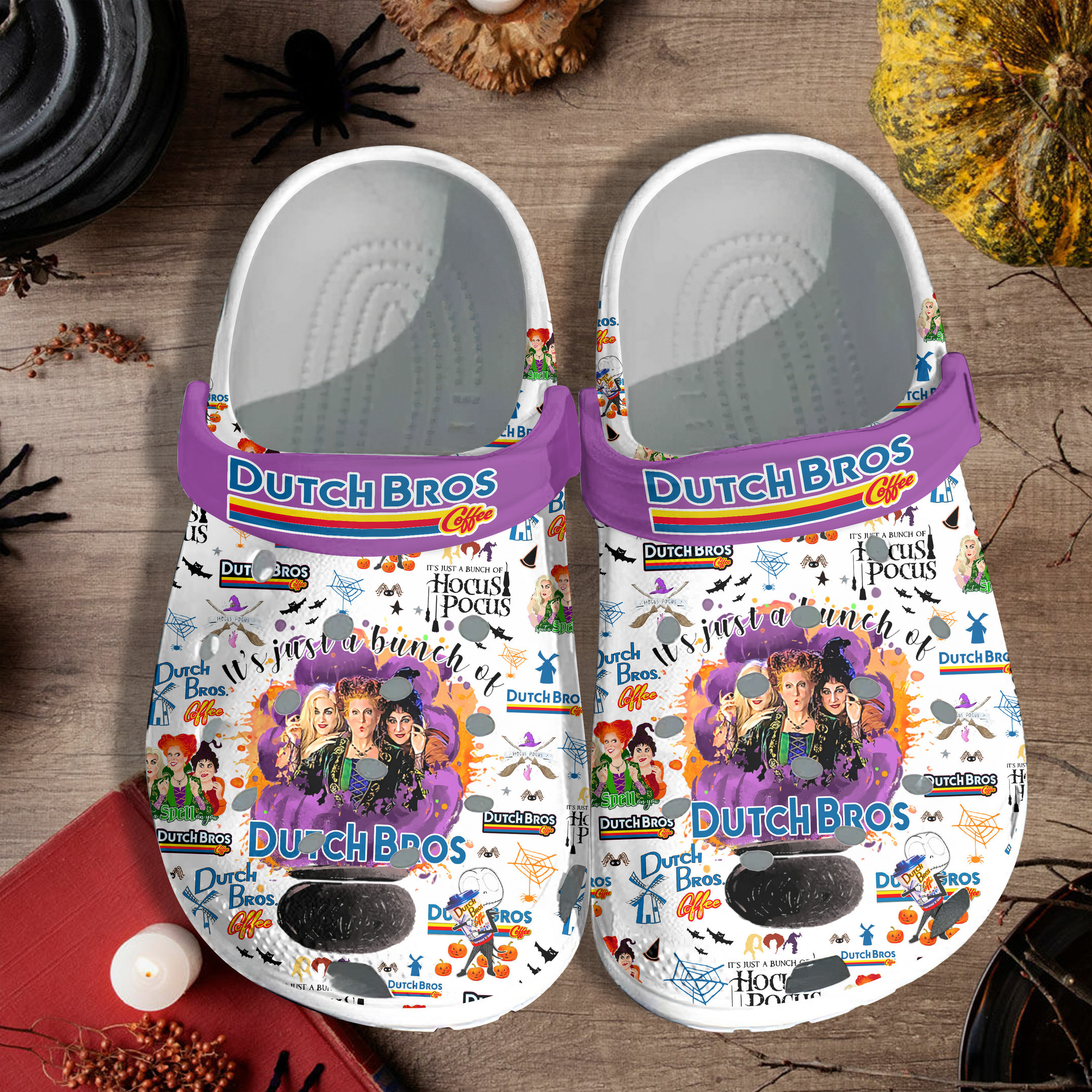Hocus Pocus Movie Crocs Crocband Clogs Shoes Comfortable For Men Women and Kids