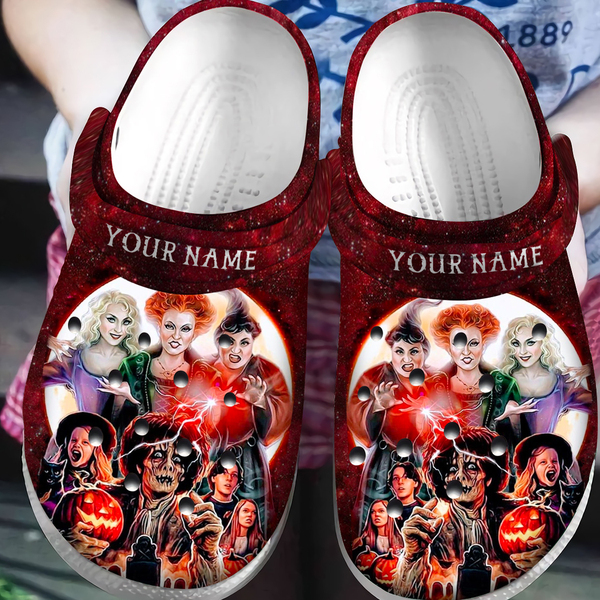 Hocus Pocus Movie Crocs Crocband Clogs Shoes Comfortable For Men Women and Kids