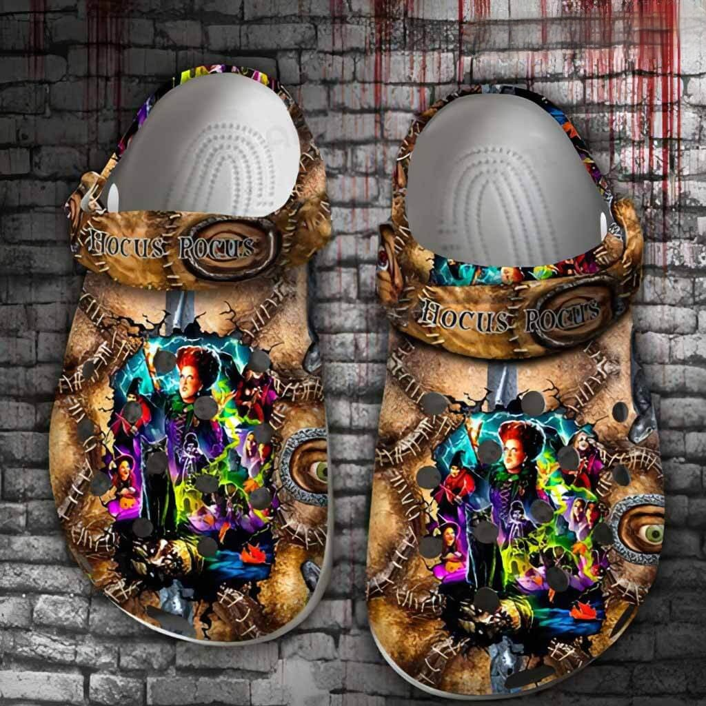 Hocus Pocus Movie Crocs Crocband Clogs Shoes Comfortable For Men Women and Kids