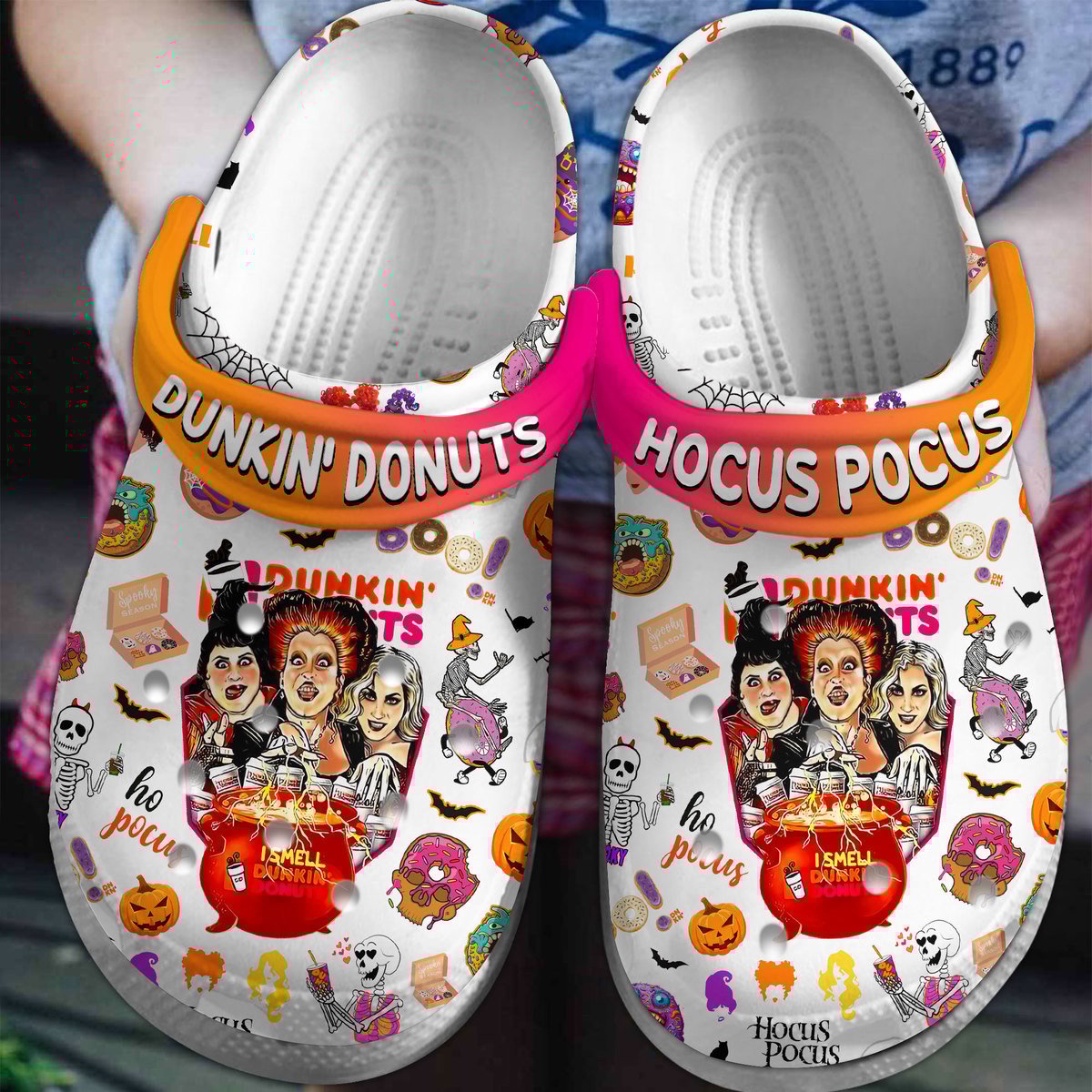 Hocus Pocus Movie Crocs Crocband Clogs Shoes Comfortable For Men Women and Kids