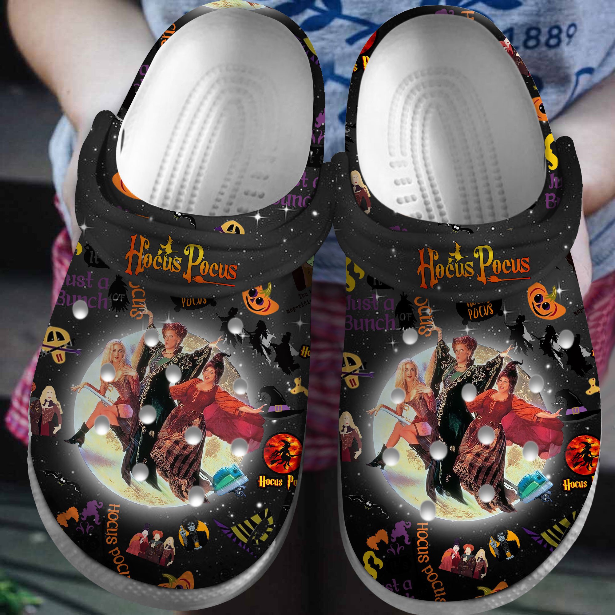 Hocus Pocus Movie Crocs Crocband Clogs Shoes Comfortable For Men Women and Kids