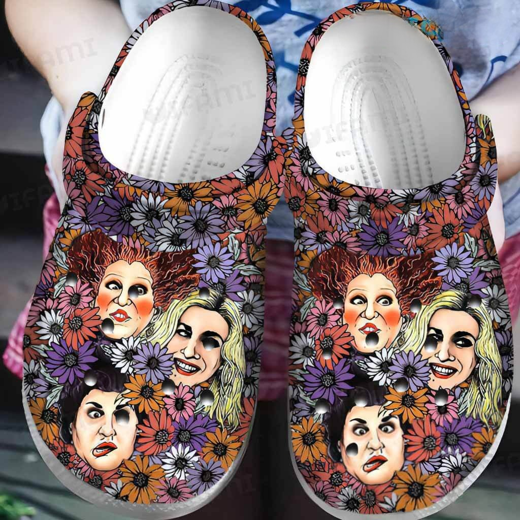 Hocus Pocus Movie Crocs Crocband Clogs Shoes Comfortable For Men Women and Kids