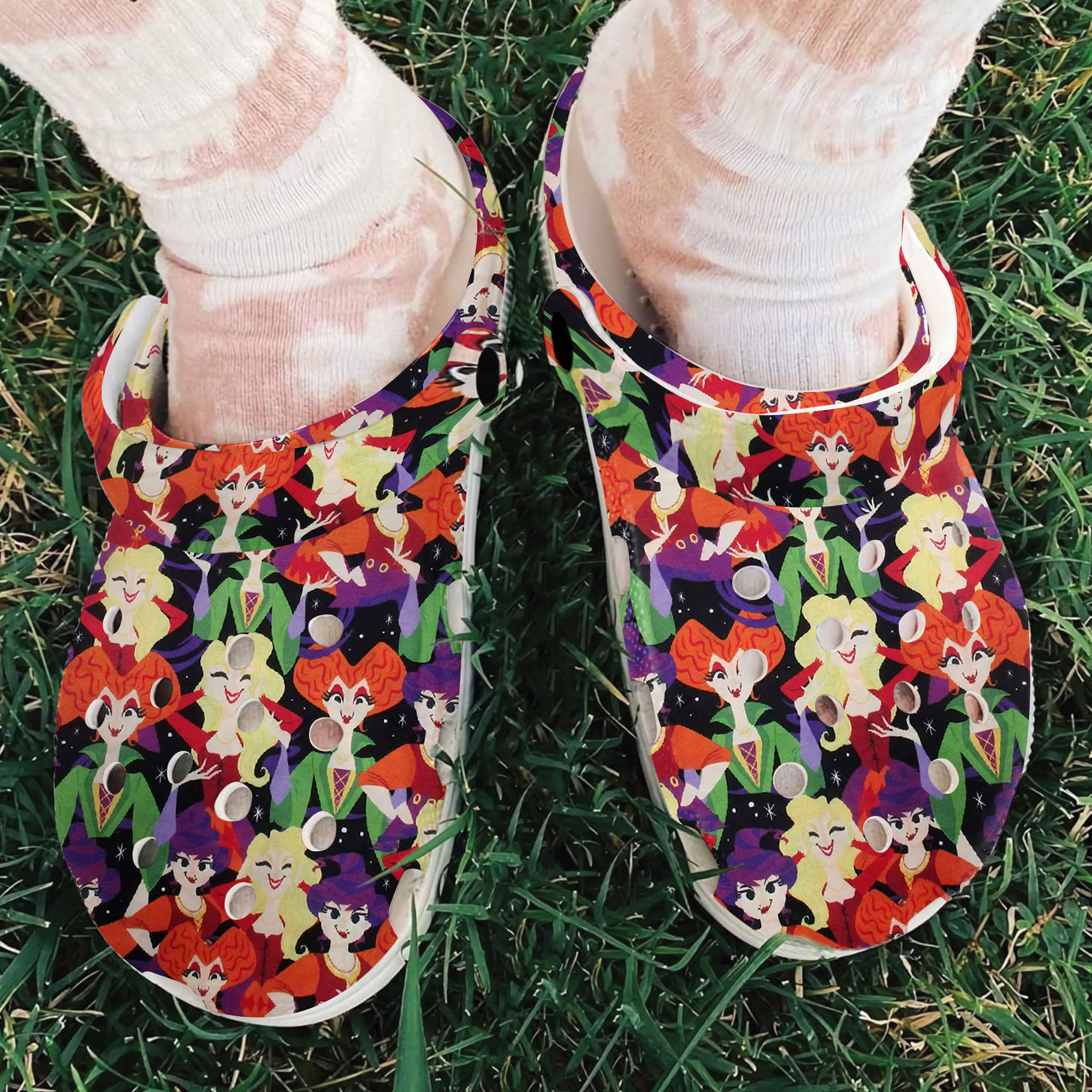 Hocus Pocus Movie Crocs Crocband Clogs Shoes Comfortable For Men Women and Kids