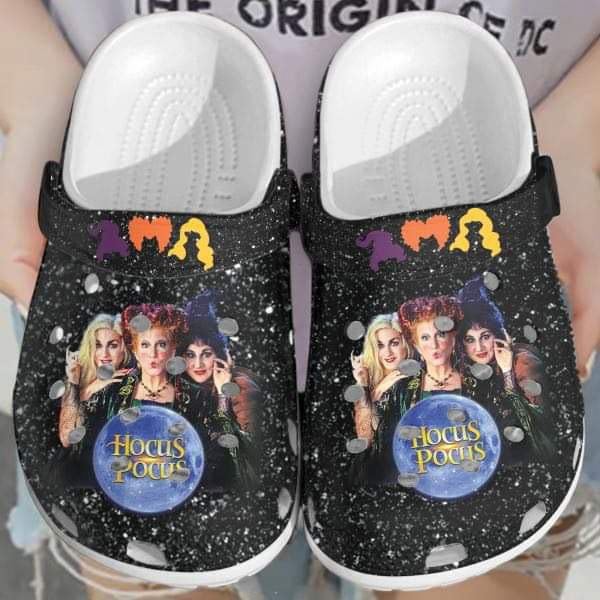 Hocus Pocus Movie Crocs Crocband Clogs Shoes Comfortable For Men Women and Kids