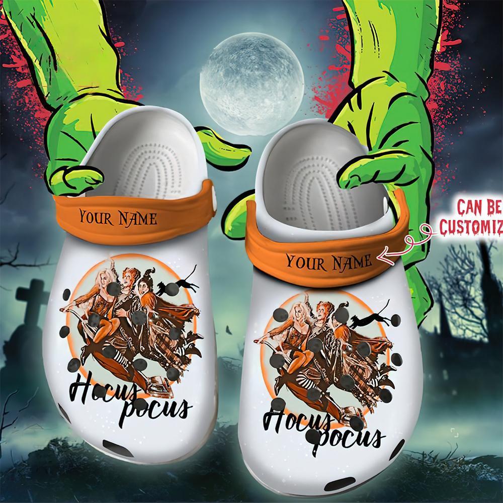 Hocus Pocus Movie Crocs Crocband Clogs Shoes Comfortable For Men Women and Kids