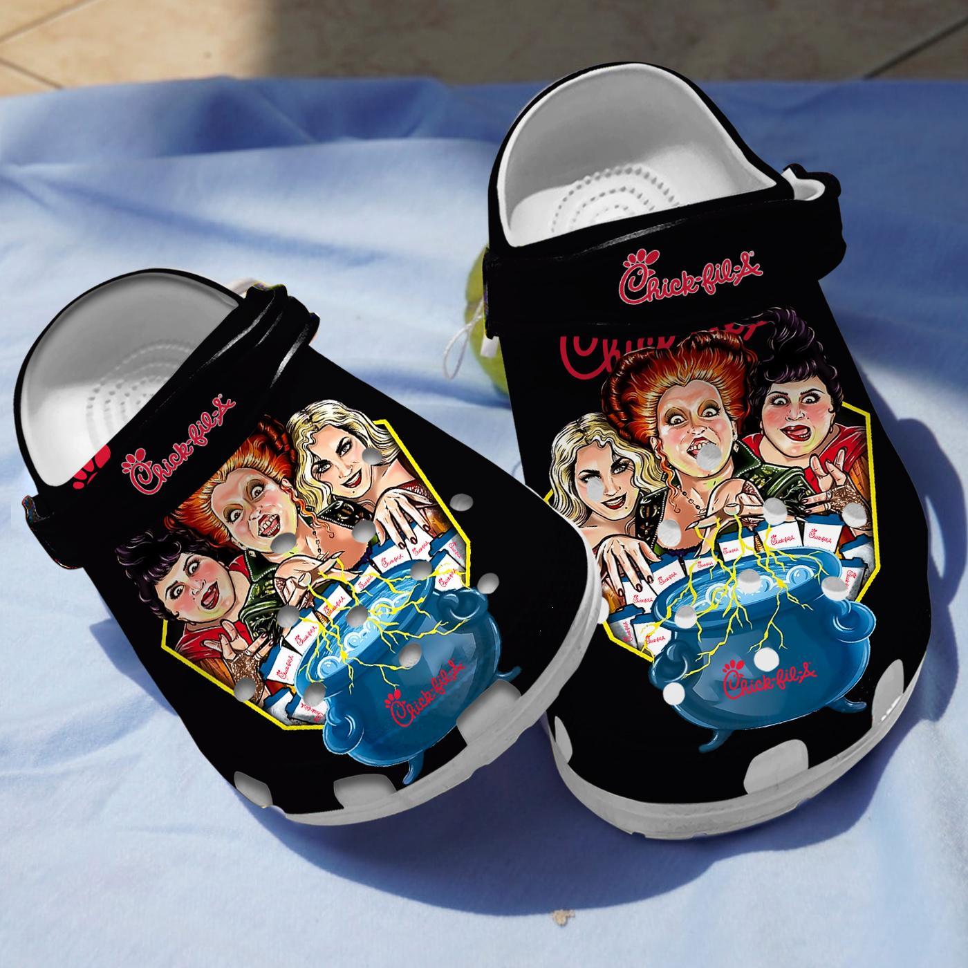 Hocus Pocus Movie Crocs Crocband Clogs Shoes Comfortable For Men Women and Kids