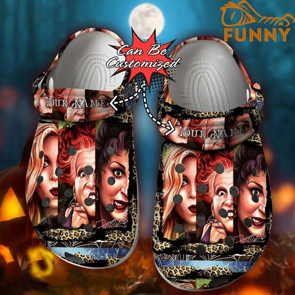 Hocus Pocus Movie Crocs Crocband Clogs Shoes Comfortable For Men Women and Kids