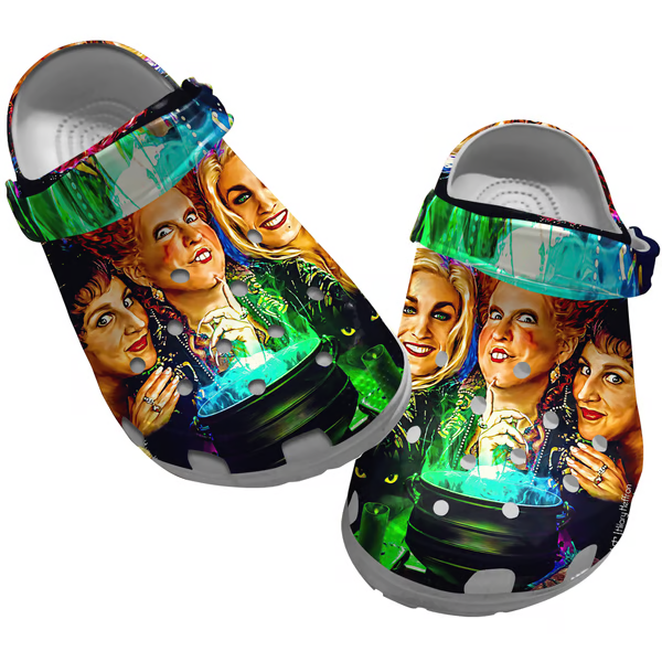 Hocus Pocus Movie Crocs Crocband Clogs Shoes Comfortable For Men Women and Kids