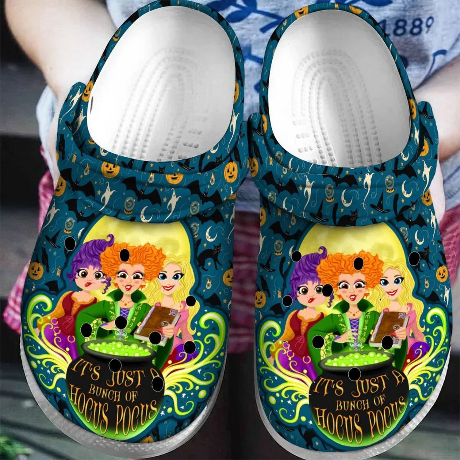 Hocus Pocus Movie Crocs Crocband Clogs Shoes Comfortable For Men Women and Kids