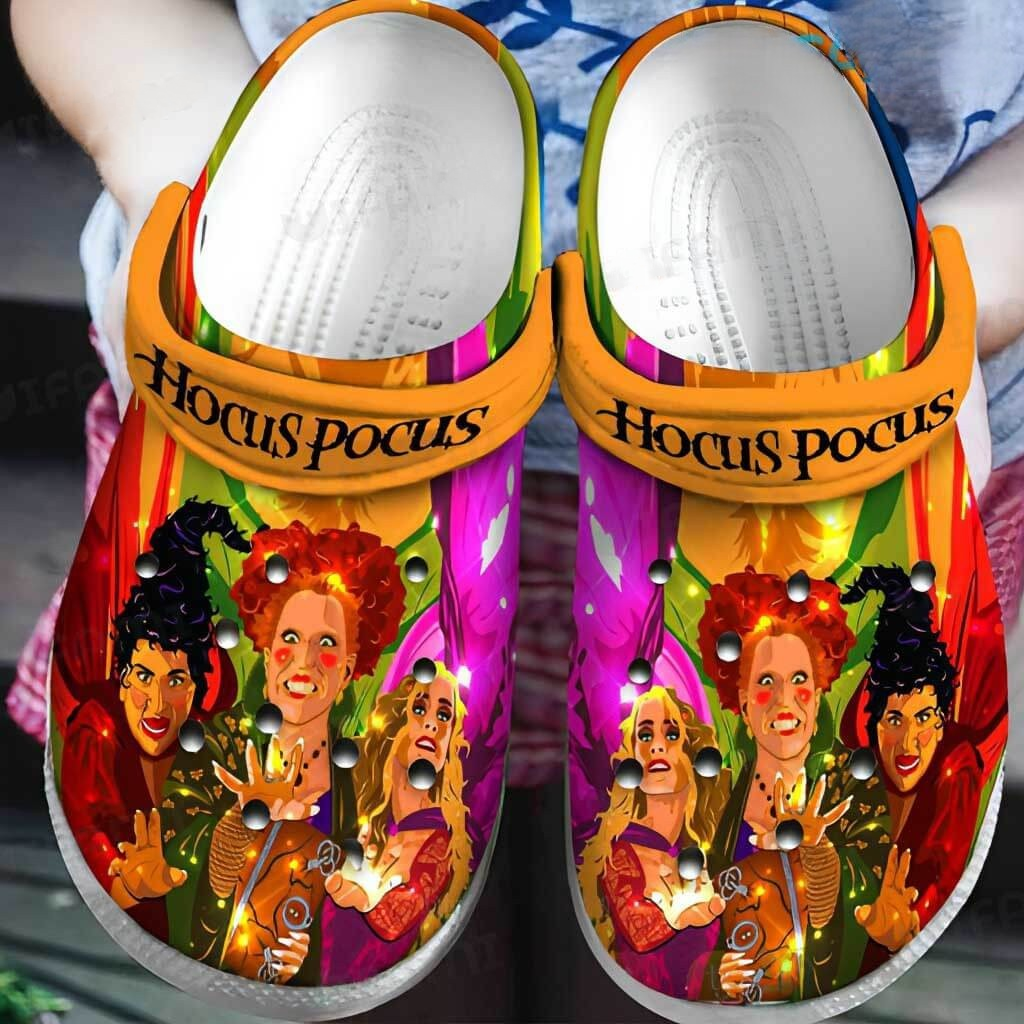 Hocus Pocus Movie Crocs Crocband Clogs Shoes Comfortable For Men Women and Kids