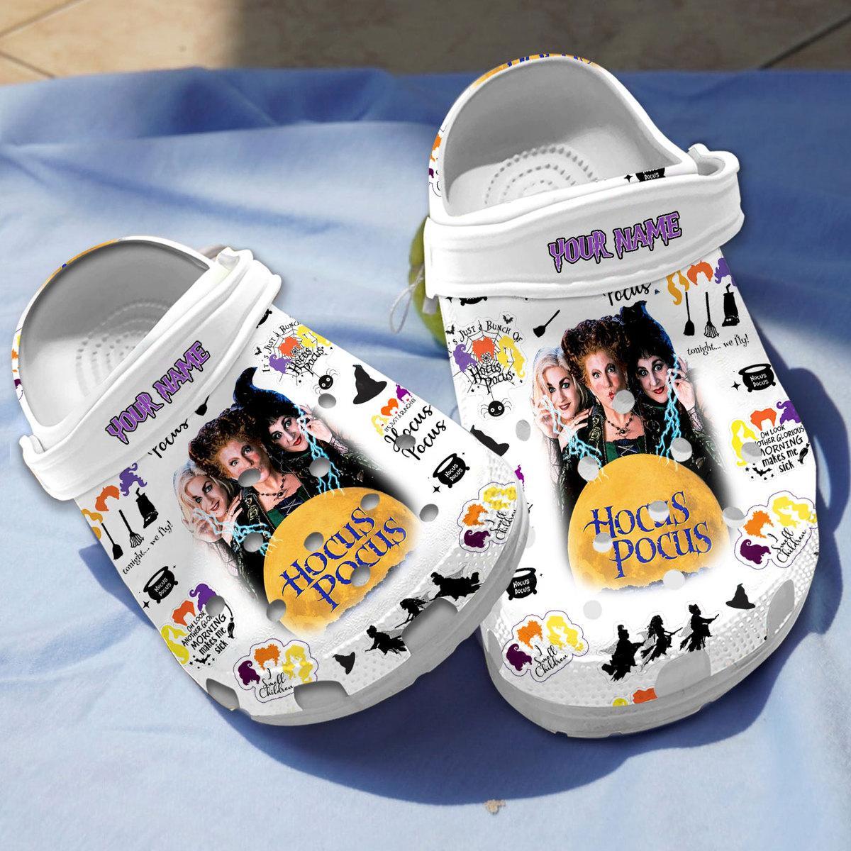 Hocus Pocus Movie Crocs Crocband Clogs Shoes Comfortable For Men Women and Kids