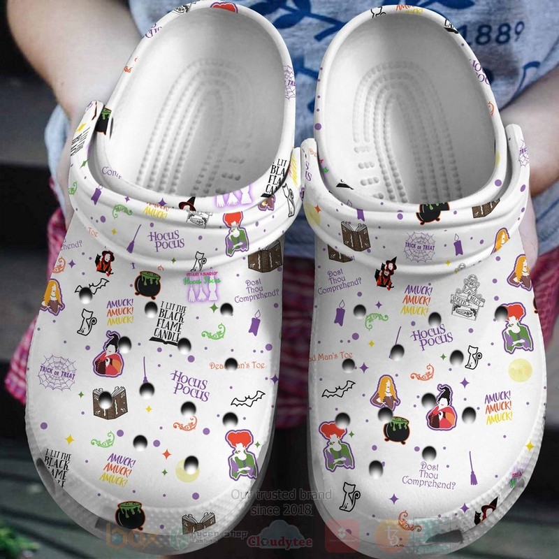 Hocus Pocus Movie Crocs Crocband Clogs Shoes Comfortable For Men Women and Kids