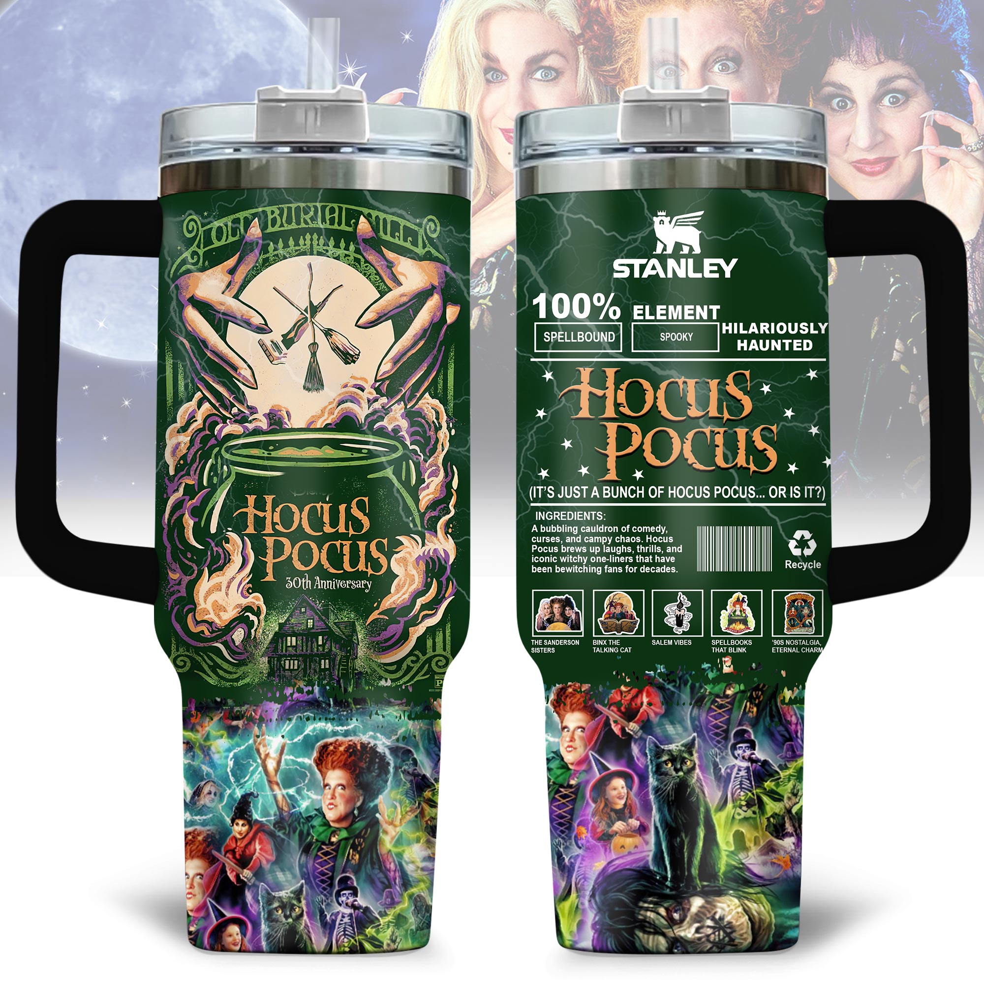 Hocus Pocus Movies Custom Stanley Cup 40 oz 30 oz Tumbler With HandleTVC2301173