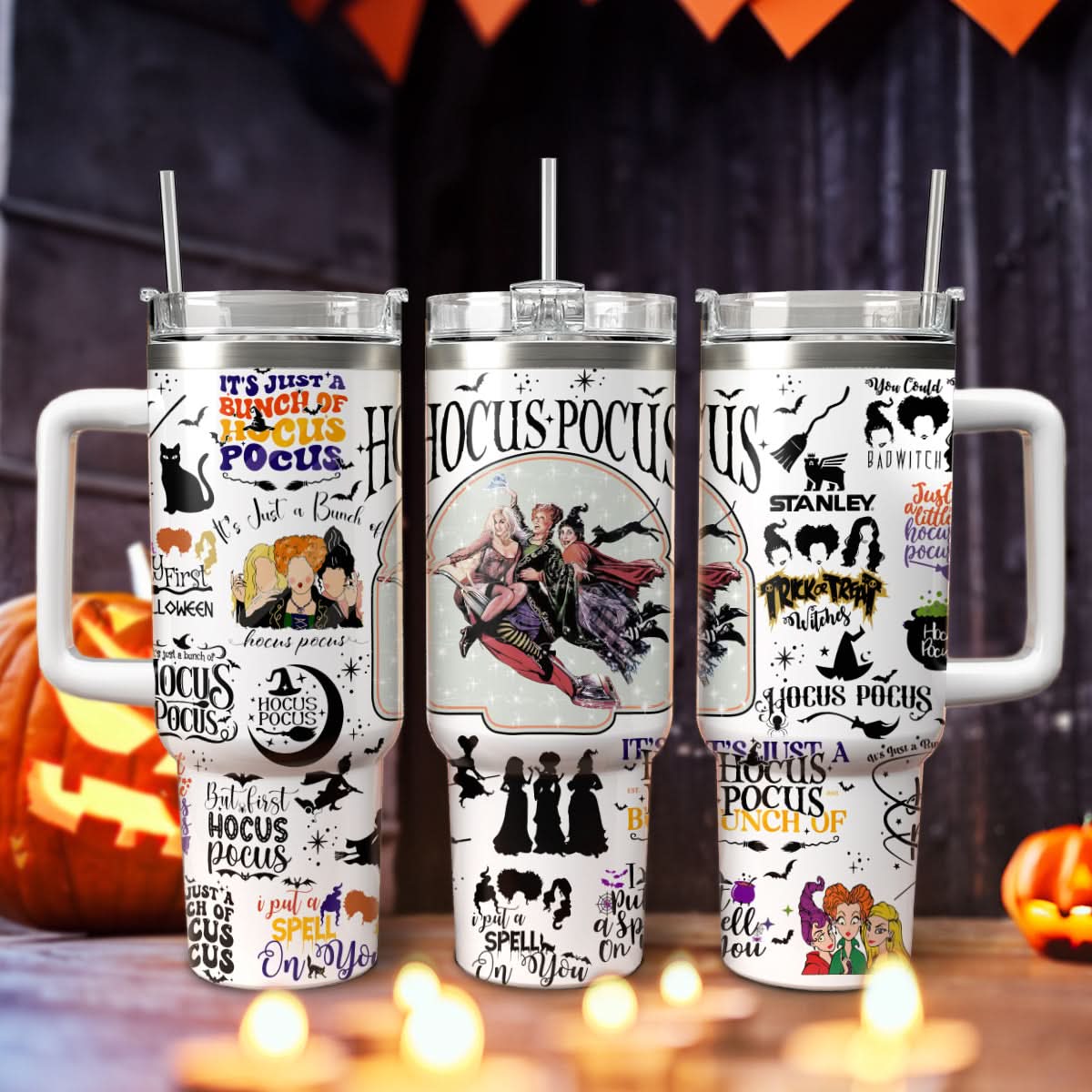 Hocus Pocus Movies Custom Stanley Cup 40 oz 30 oz Tumbler With HandleTVC2301468