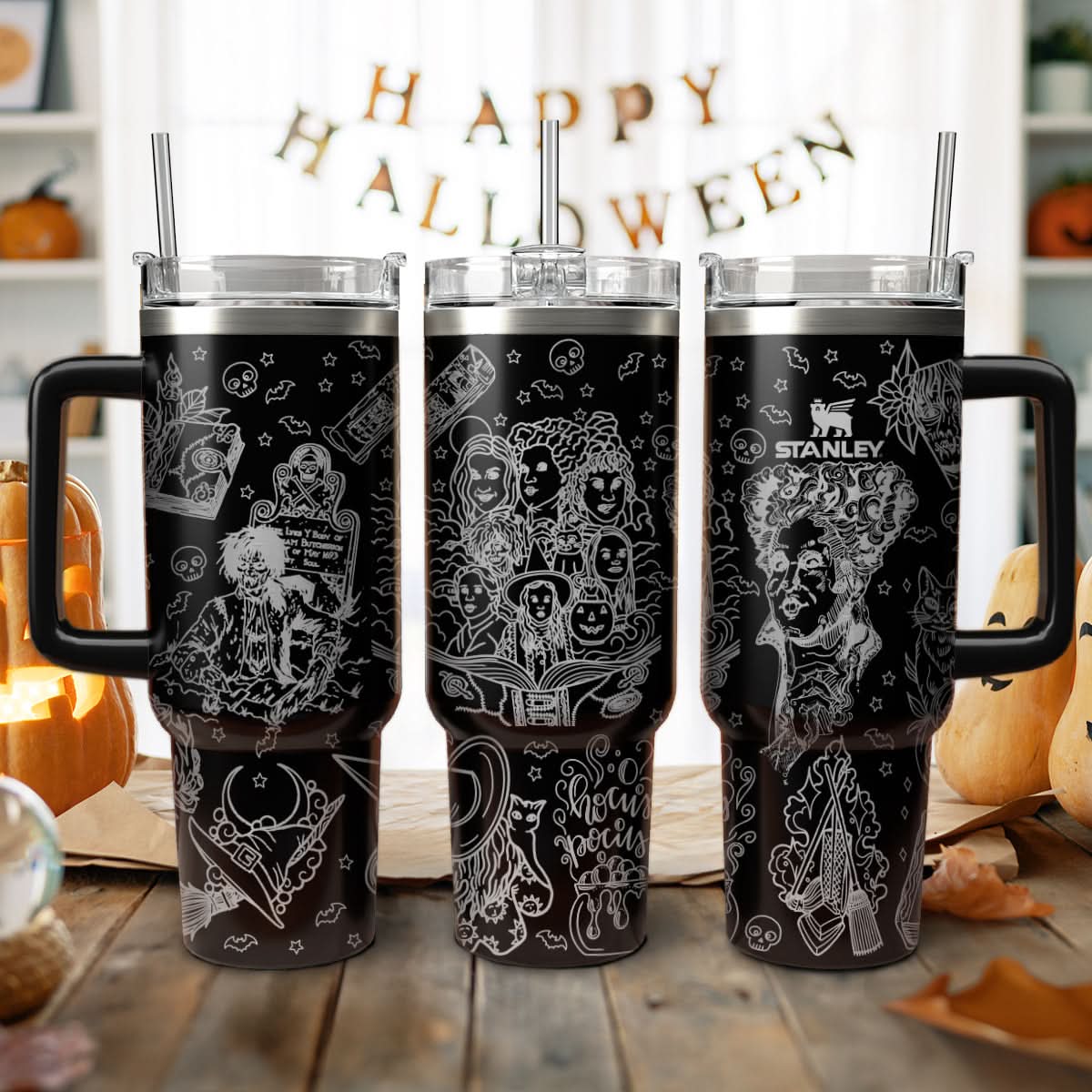 Hocus Pocus Movies Custom Stanley Cup 40 oz 30 oz Tumbler With HandleTVC2301469