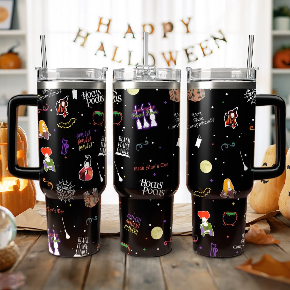 Hocus Pocus Movies Custom Stanley Cup 40 oz 30 oz Tumbler With HandleTVC2301469