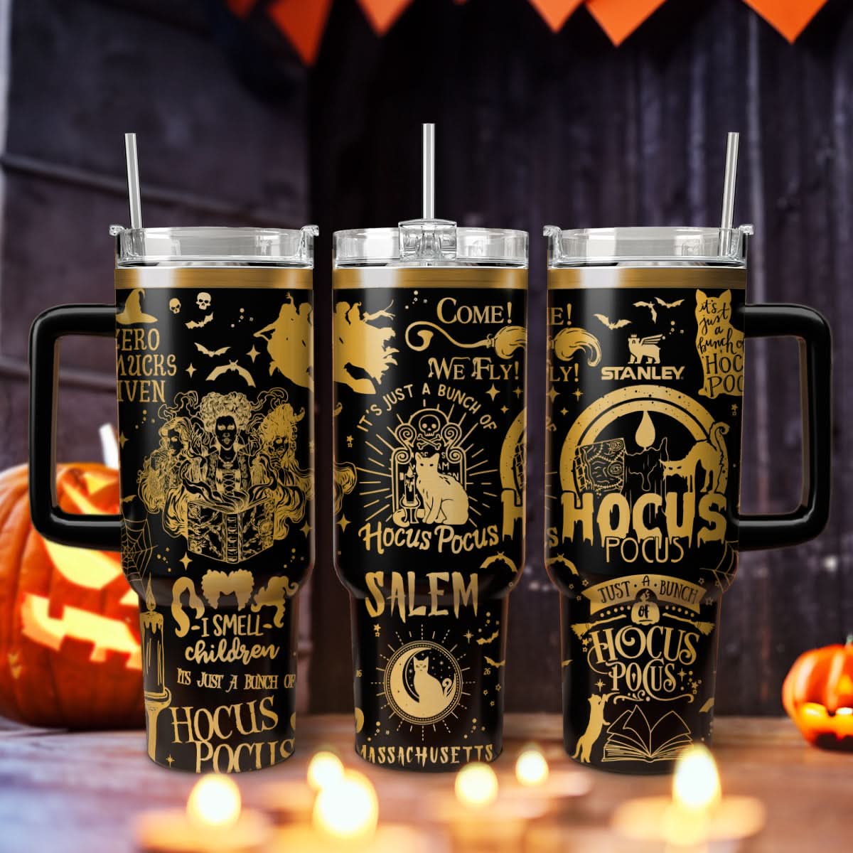 Hocus Pocus Movies Custom Stanley Cup 40 oz 30 oz Tumbler With HandleTVC2301470