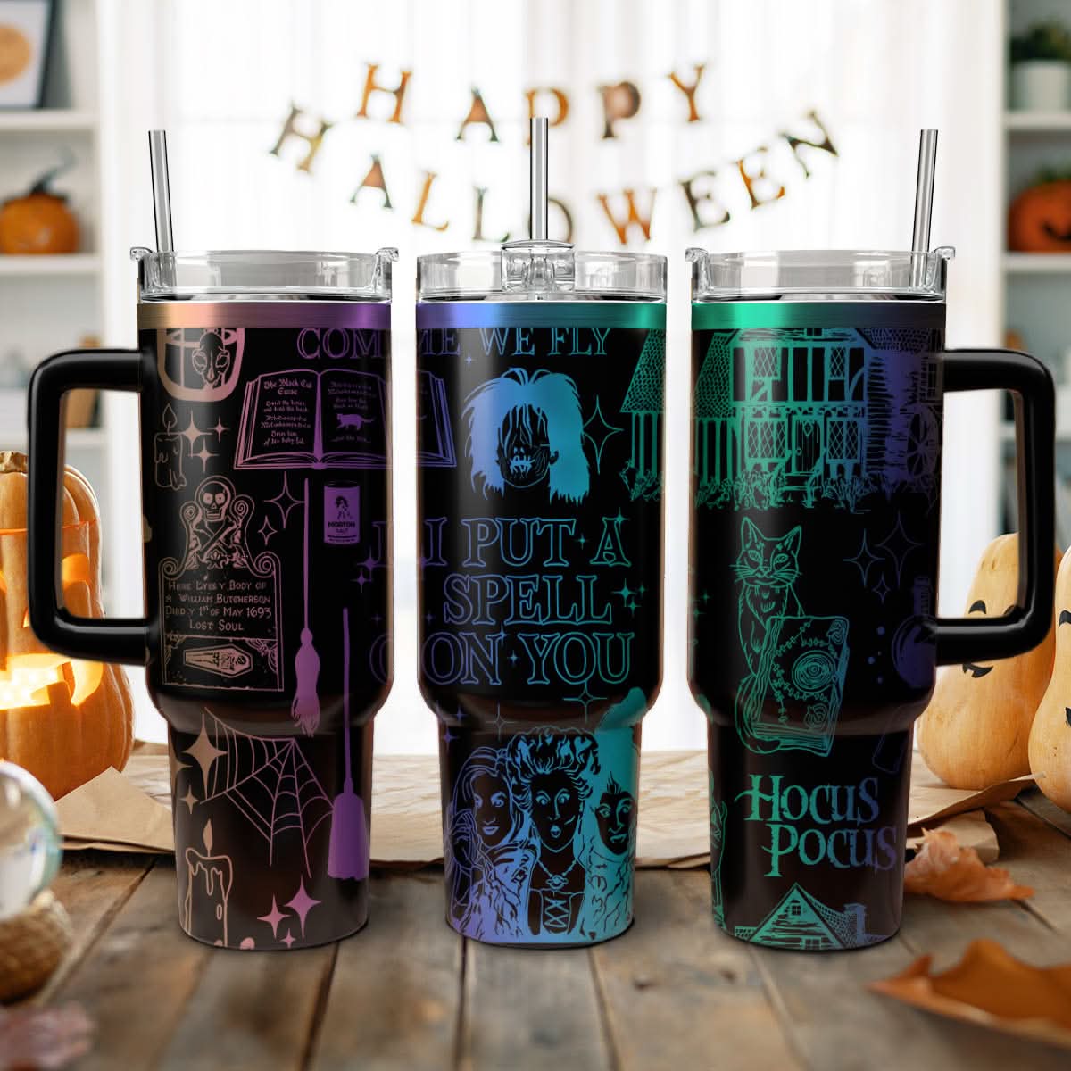 Hocus Pocus Movies Custom Stanley Cup 40 oz 30 oz Tumbler With HandleTVC2301470